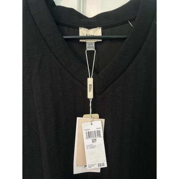 Elie by Tahari black sleeveless top, size XS/PT - Picture 2 of 6